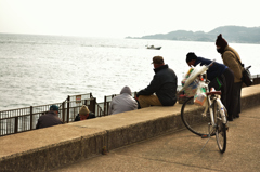 海辺の座談会