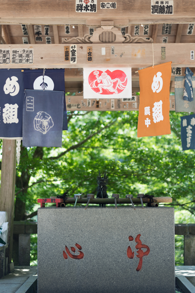 雨降山 大山寺 手水舎