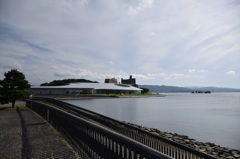 島根県立美術館と宍道湖