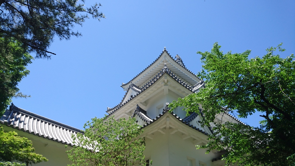 青空と城