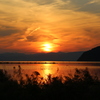 琵琶湖の夕日２