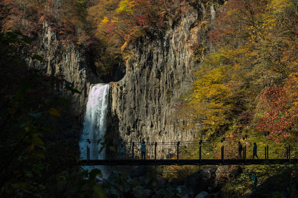 滝と秋