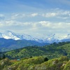 春の雪山