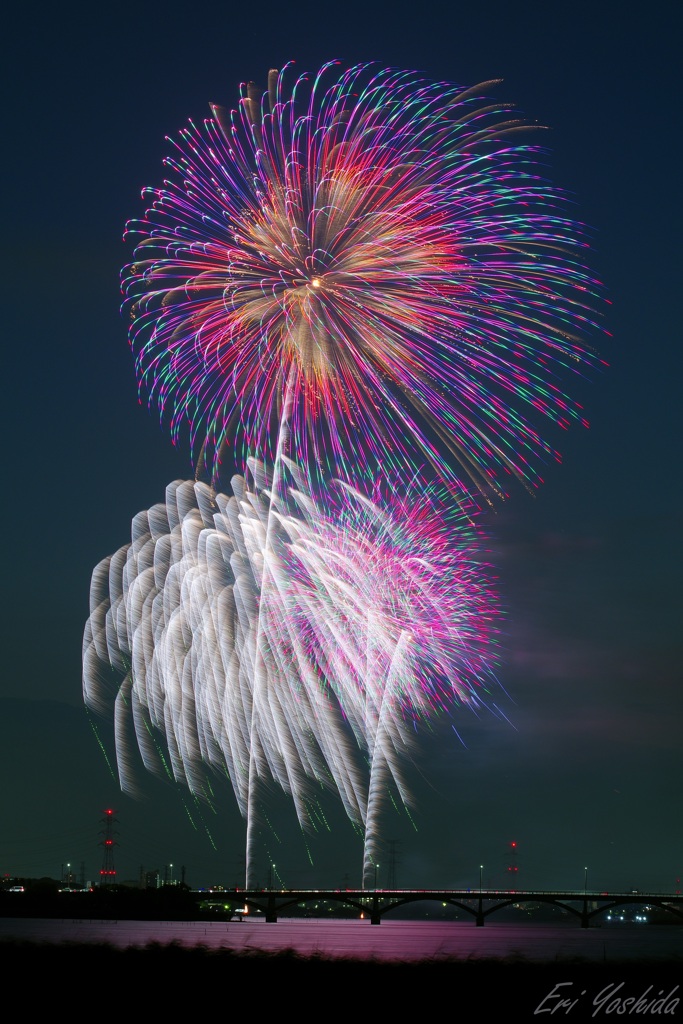 夏の夜空を彩る