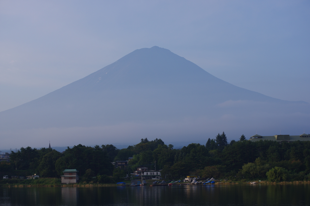 朝の富士山