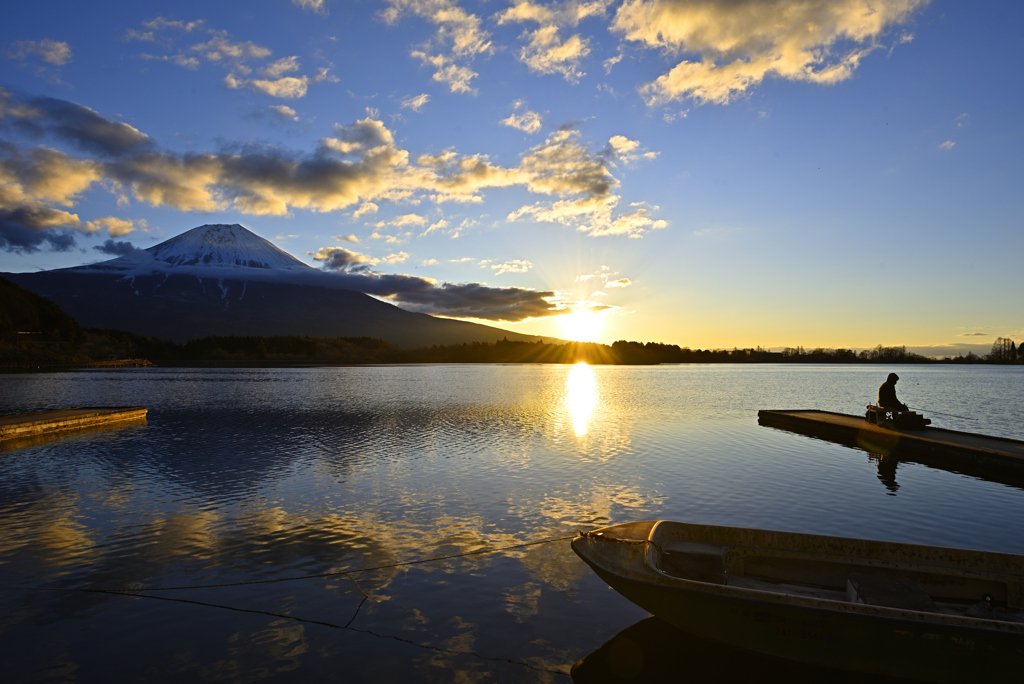 朝の田貫湖②