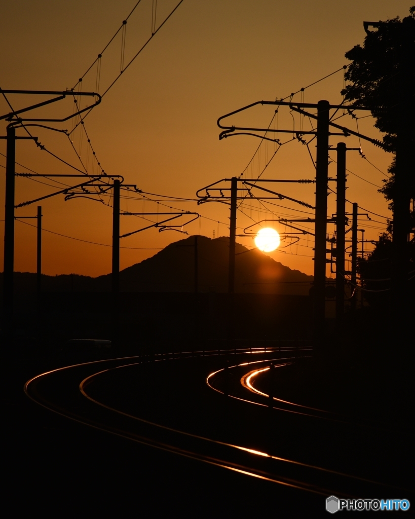 夕日