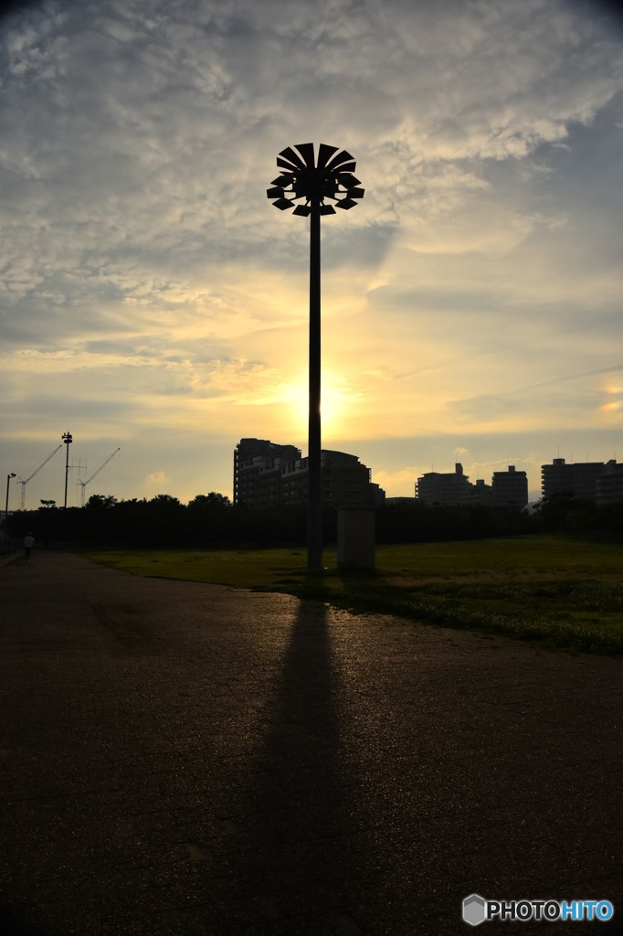 夕日