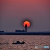 関空の夕日