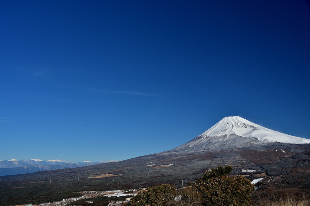 富士山と南アルプス