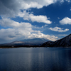 本栖湖と隠れ富士