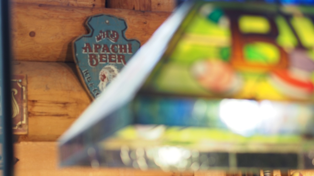 ログハウスの中にあったインテリアー