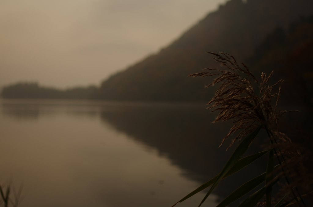 木崎湖の朝