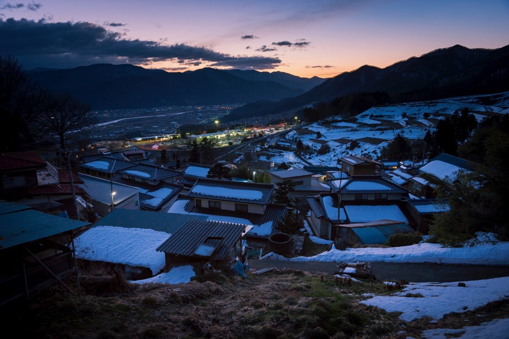 姨捨の夜明け