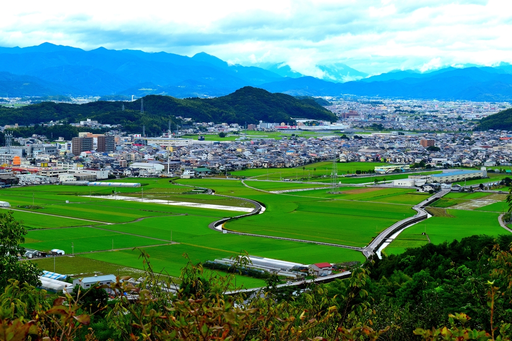 迫る住宅街