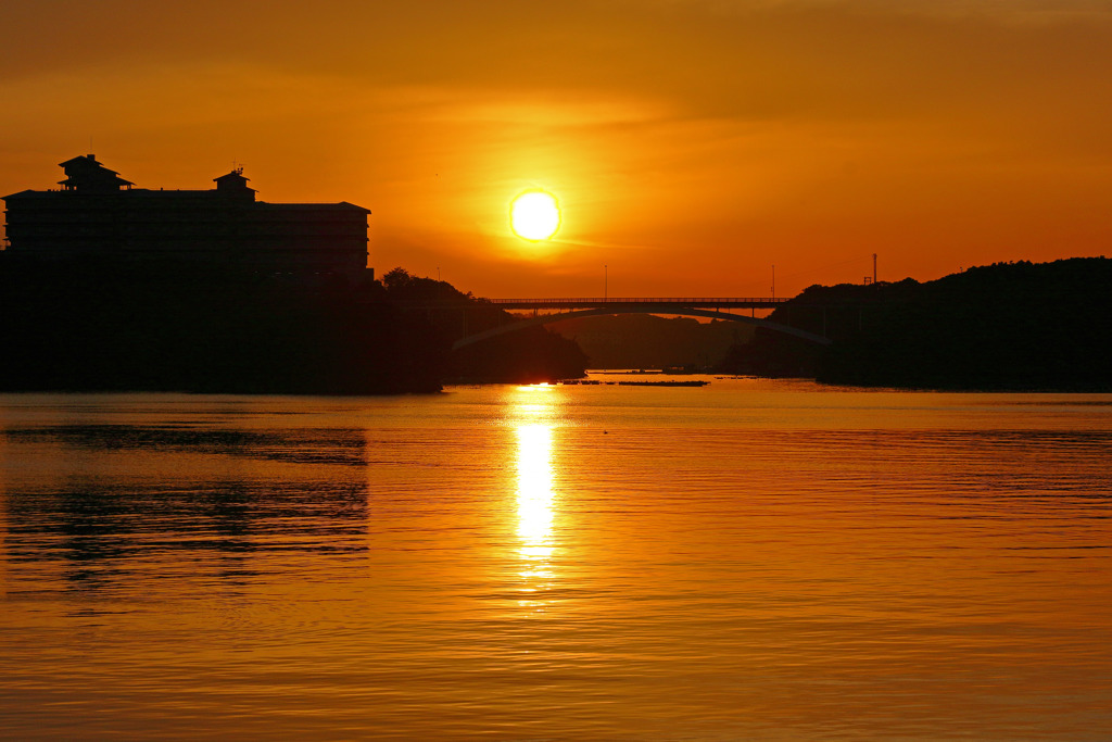 黄金色の夕暮れ