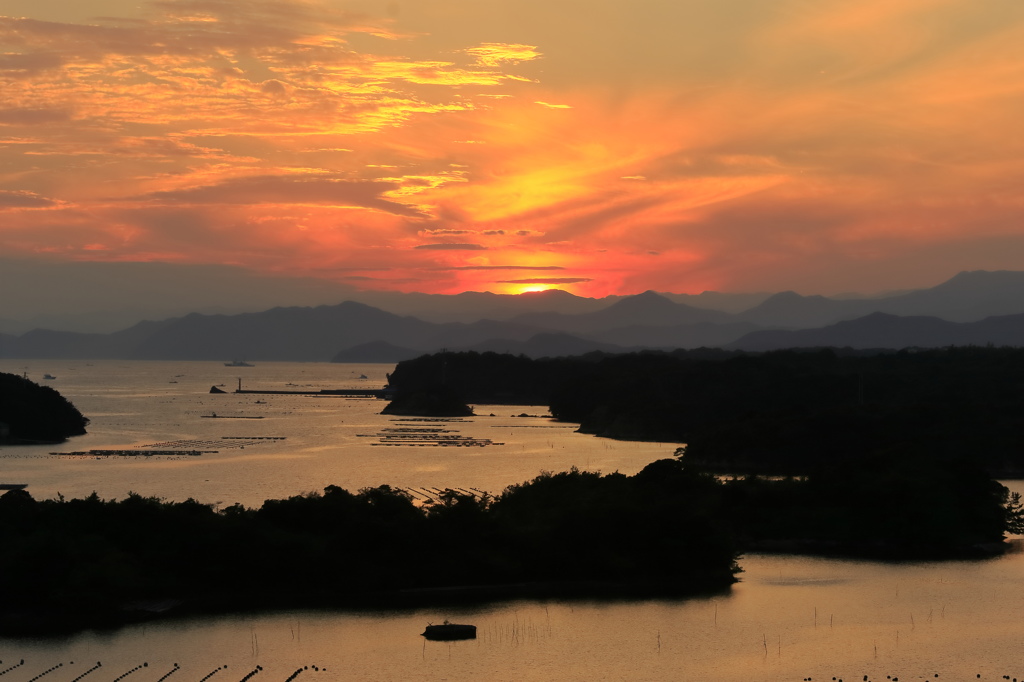 海までオレンジに染まりそう