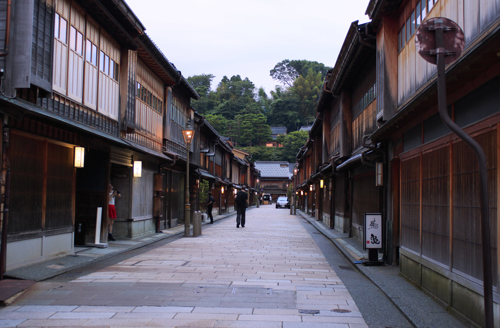 ひがし茶屋街にて
