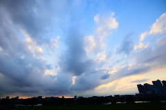 今日の夕空