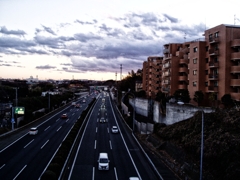 夕暮れの第三京浜
