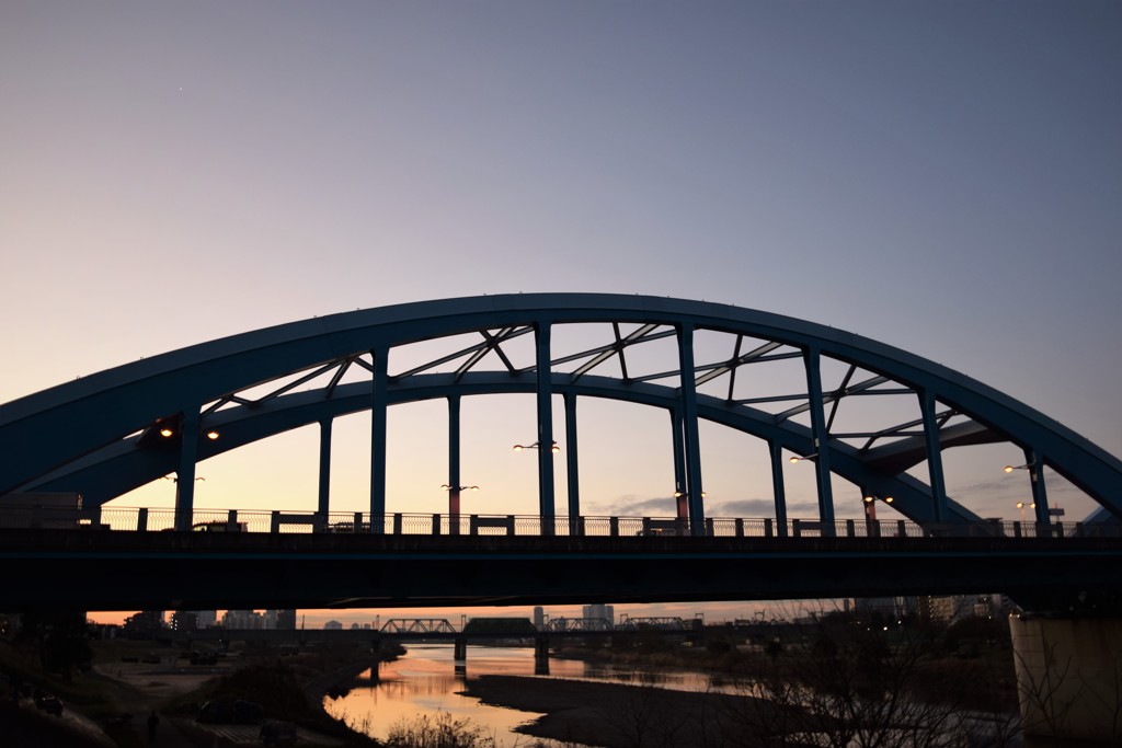 丸子橋 夜明け