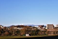 土手からの富士