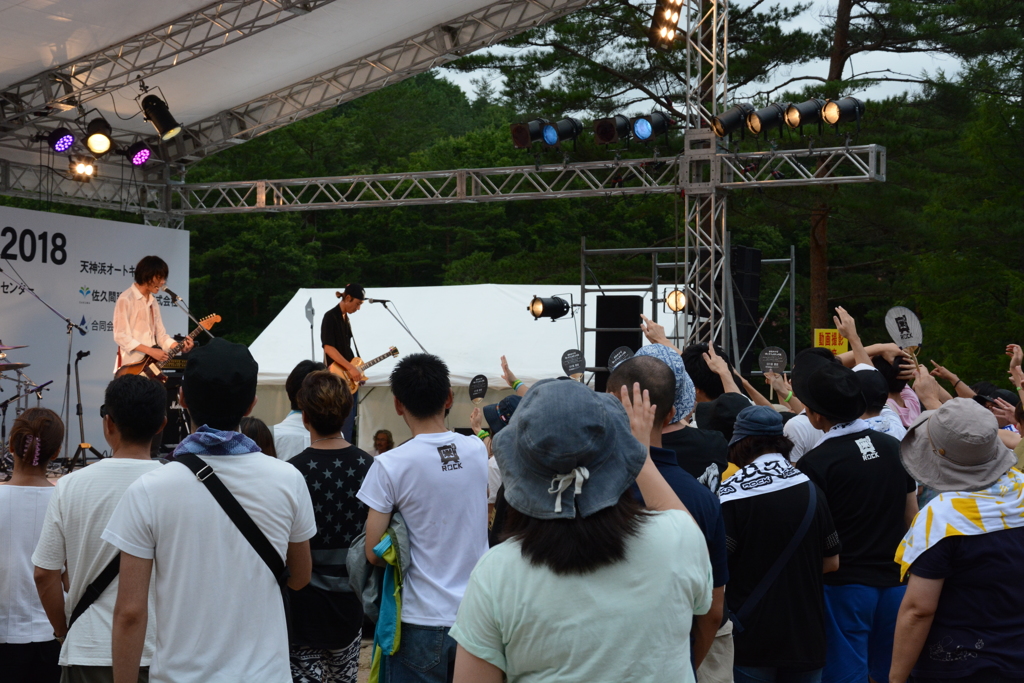 緑の中のロックフェス