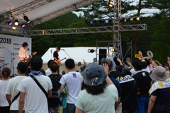 緑の中のロックフェス