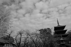 寺の空
