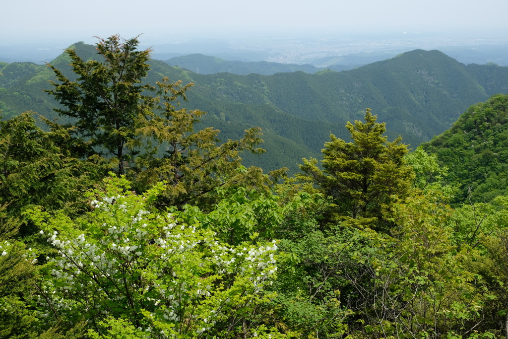 御嶽山と日の出山