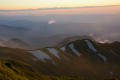 山の端の彩り