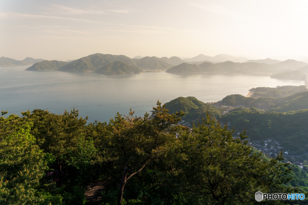 向島・高見山より