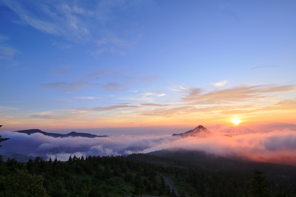 天空の夕景