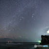 To you a winter night sky