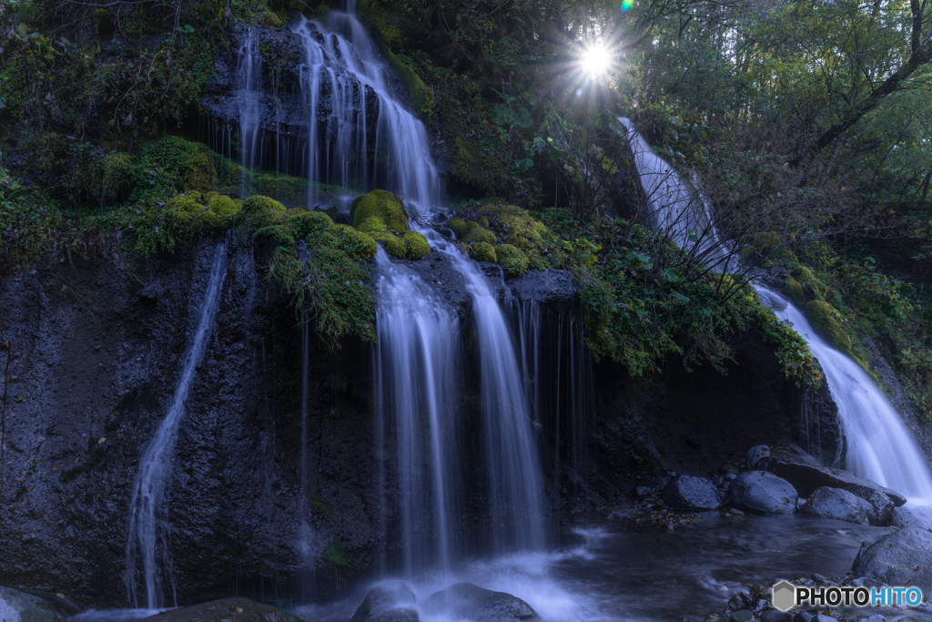 Dark waterfall