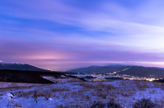 氷点下の夕景・２