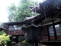 梅雨のお寺