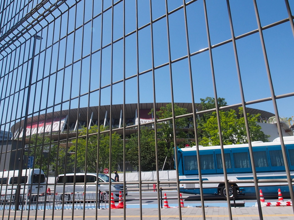 オリンピック開催中新国立競技場