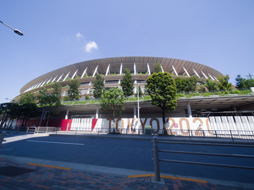 オリンピック開催中新国立競技場