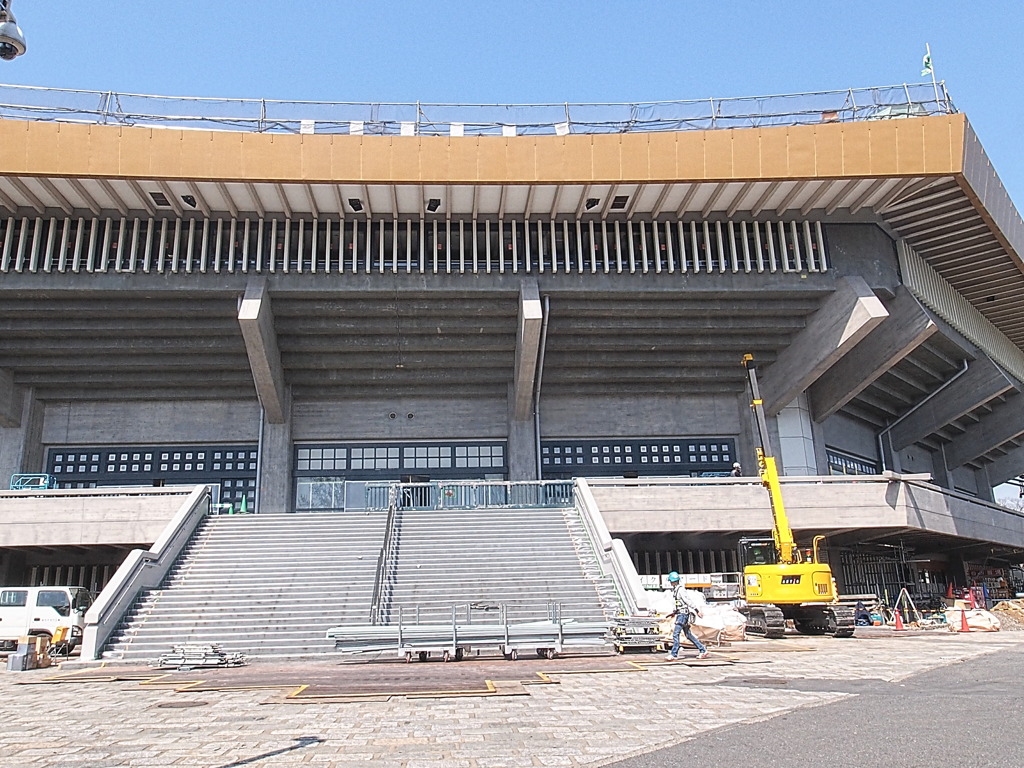 日本武道館準備中