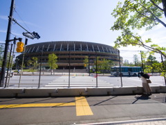 オリンピック開催中新国立競技場