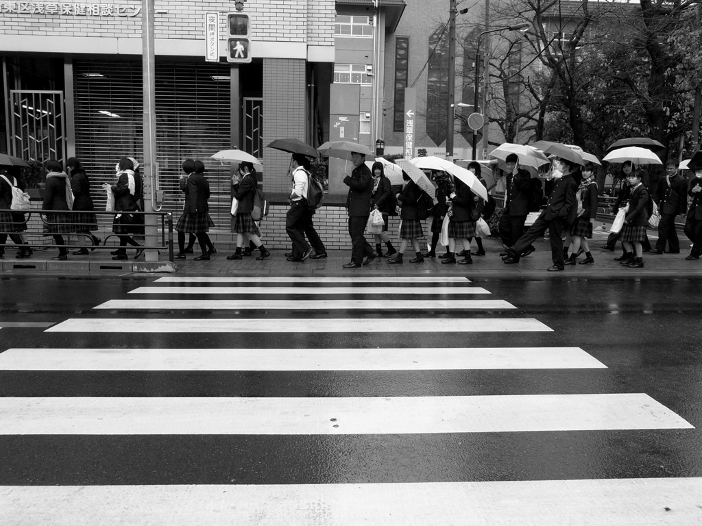 修学旅行と雨の日