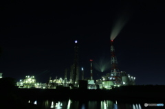 網干の工場夜景