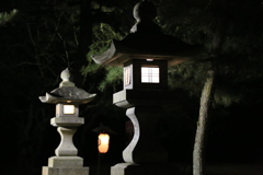 夜の出雲大社参道