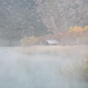 朝霧に浮かぶ風景