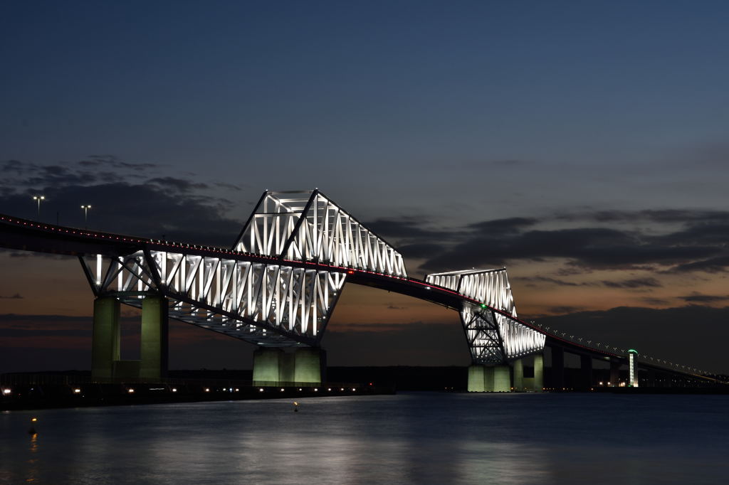夕暮れのゲートブリッジ