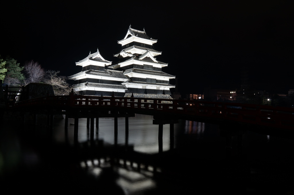 国宝松本城（夜）②