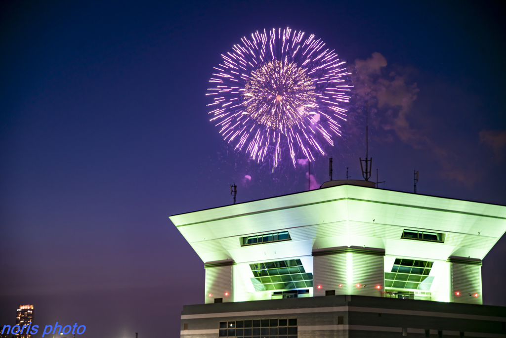 横浜開港記念式典　花火