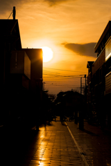 夕暮れ