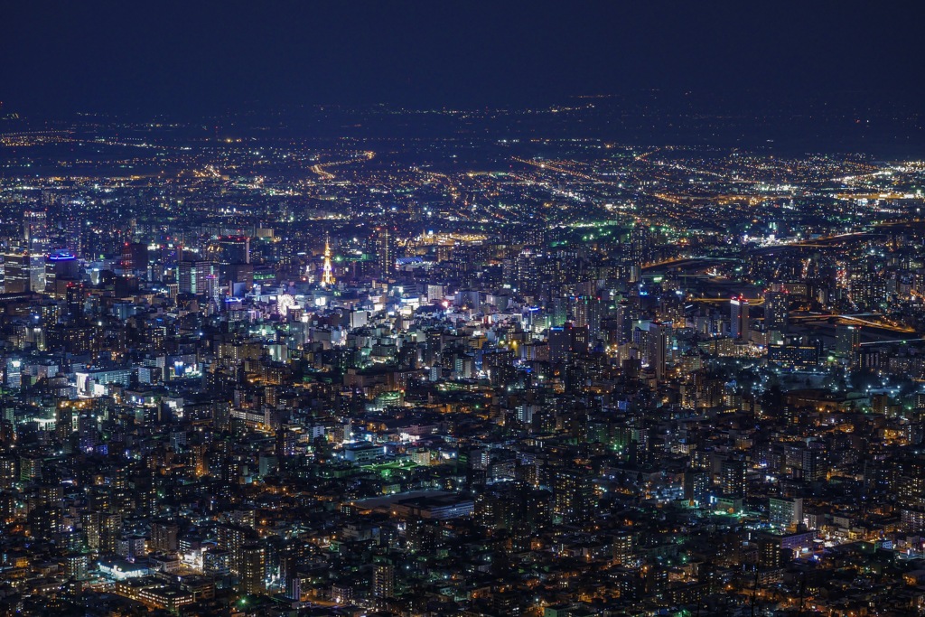 藻岩山の夜景(再)